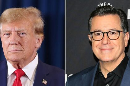 President donald trump says not responsible for stephen colbert late show cancellation.jpg
