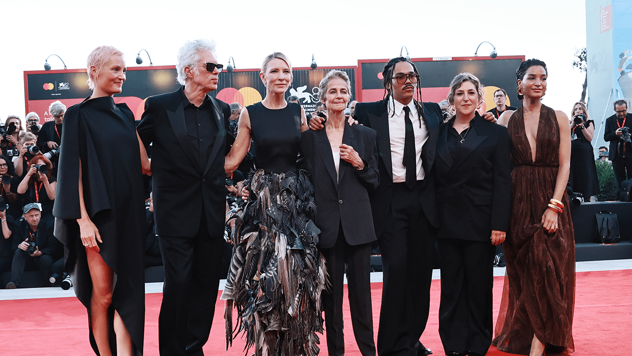 Father mother sister brother red carpet venice getty h 2025.png