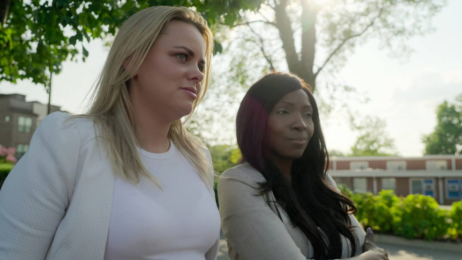 Cecilie fjellh y and brianne joseph standing together in love con revenge.jpg