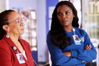 S epatha merkerson as sharon goodwin and marlyne barrett as maggie lockwood in chicago med.jpg
