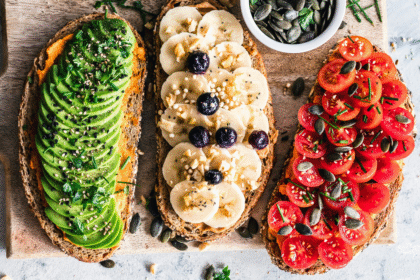 Avocado banana tomato toast board.png