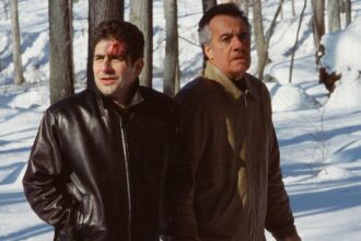 Paulie and christopher in the woods in the sopranos.jpg