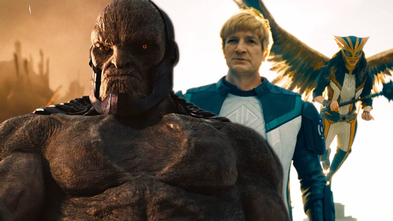 Darkseid in zack snyder s justice league green lantern and hawkgirl in superman.jpg