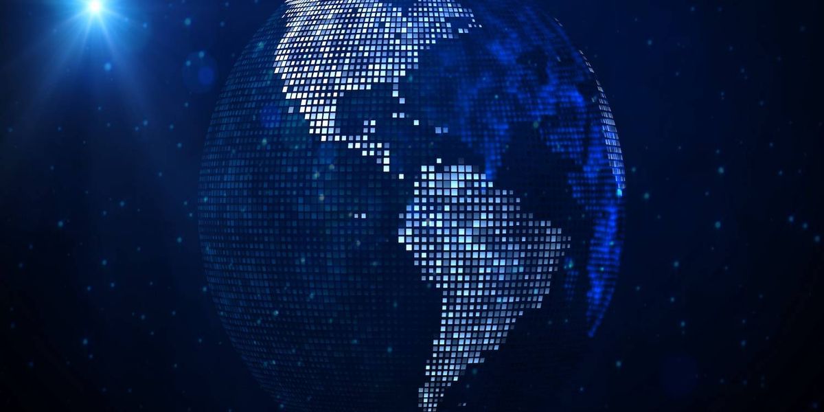 Digital globe with pixelated earth glowing in blue against a starry dark background.jpg