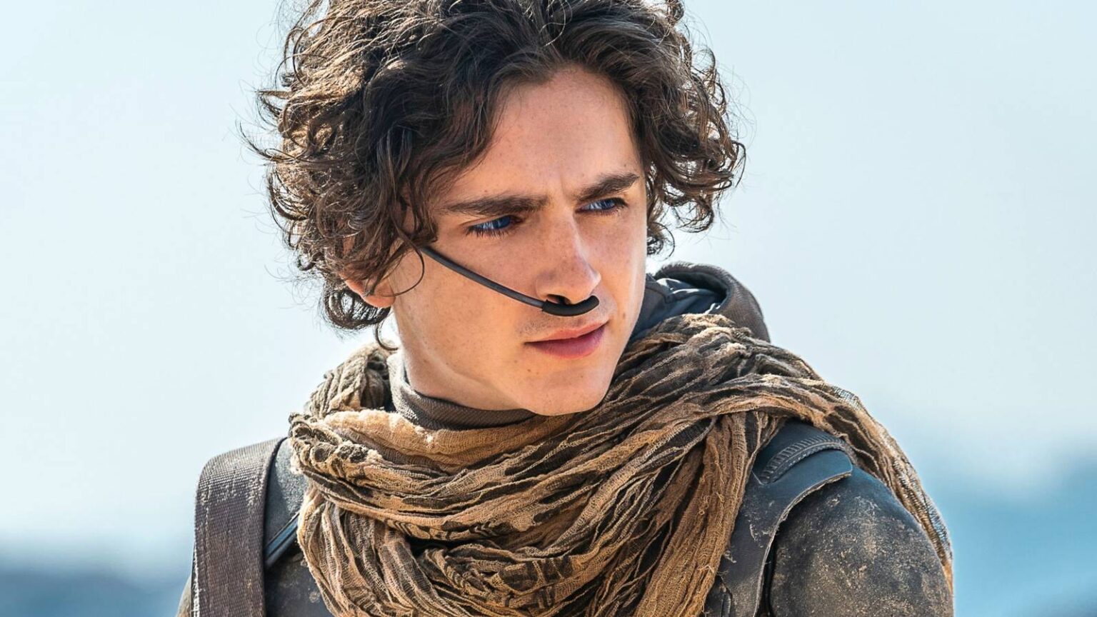 Timothee chalamet as paul atreides looking to one side in dune part two.jpg
