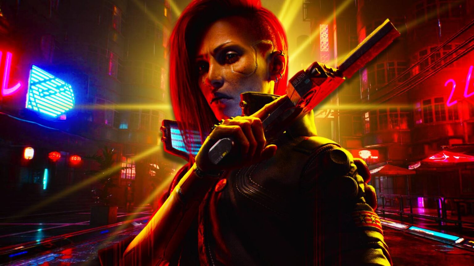 Cyberpunk 2077 protagonist with night city.jpg