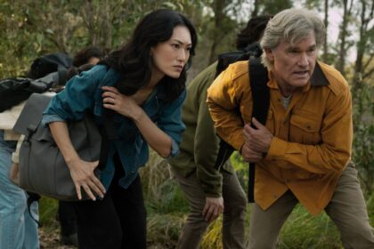 Keiko miura and lee shaw looking at something in the jungle in monarch legacy of monsters season 2.j.jpeg