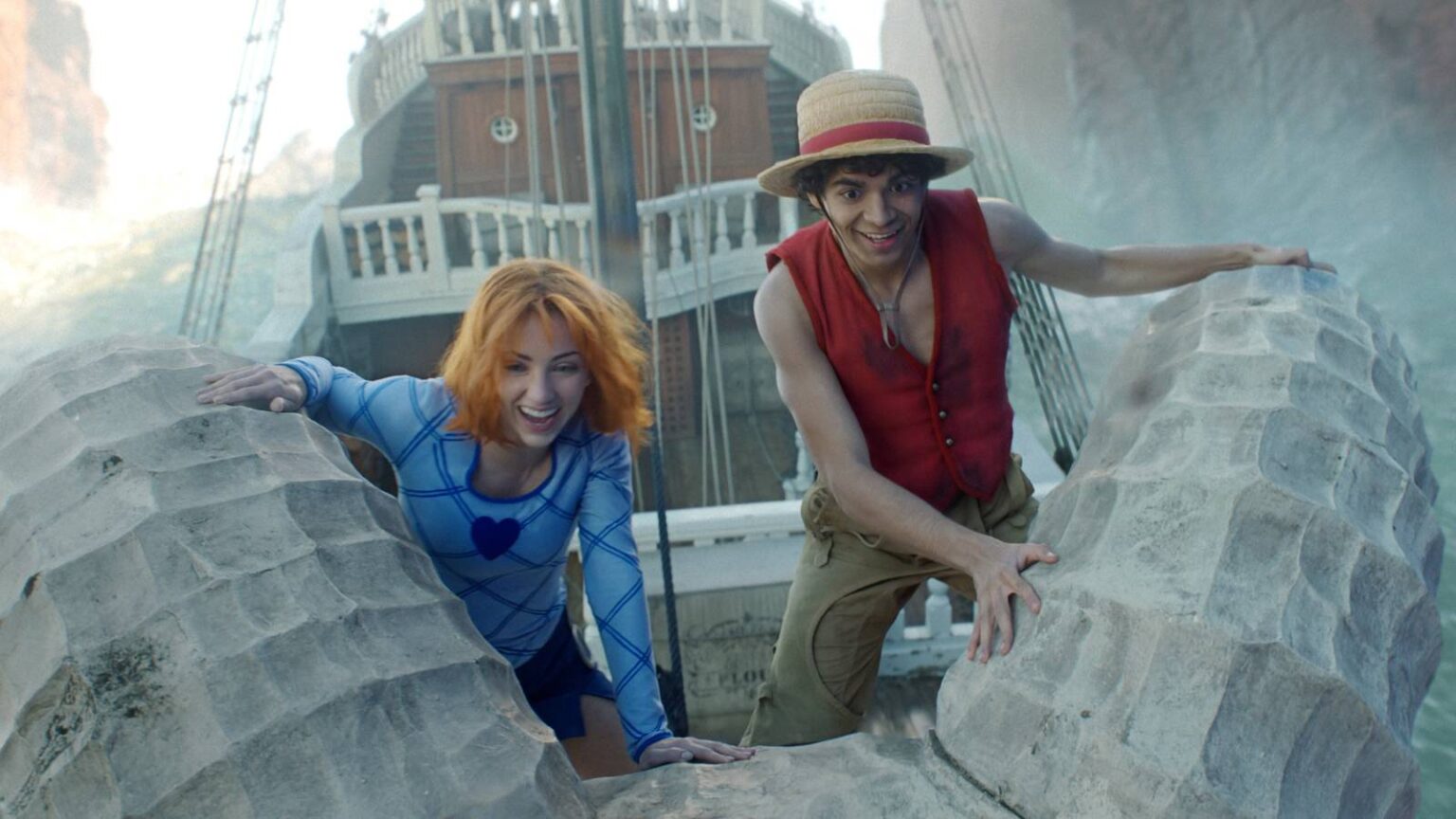 Nami and luffy at the going merry in season 2 of one piece.jpg