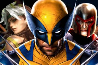 Wolverine shows off his claws between rogue and magneto in x men art.jpg