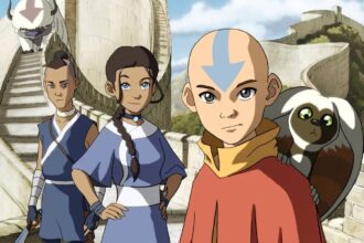 The main characters from avatar the last airbender looking towards the camera.jpg