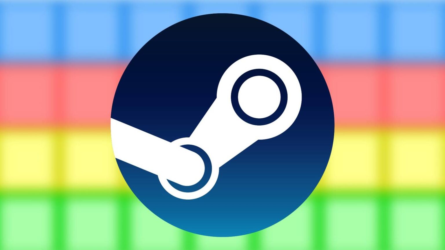Steam logo against a backdrop of colorful blurred blocks from pico park.jpg
